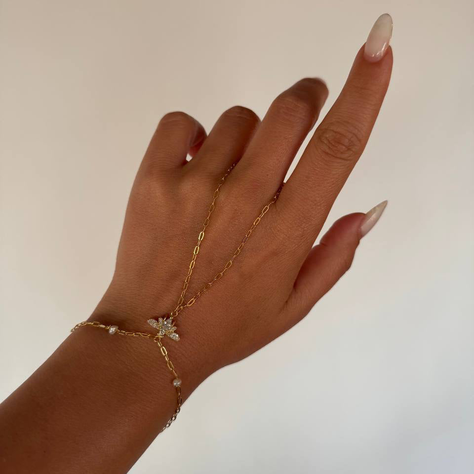 MIE PÄRLHANDDÄCK | 925 SILVER