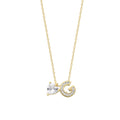 ZIRKONIA HERZ & BUCHSTABEN HALSKETTE (8393119891799)