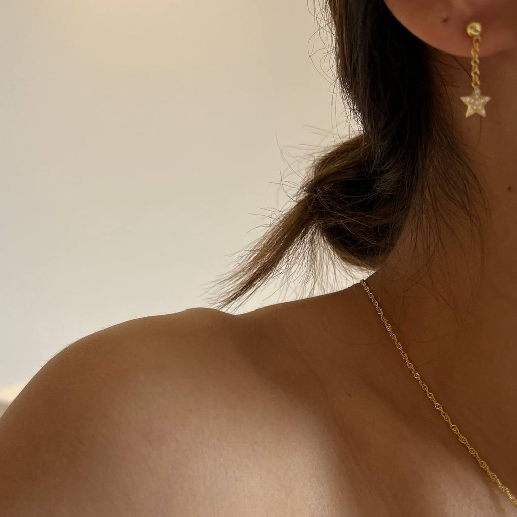 HÄNGEND STERN OHRRINGE (8063935709486)