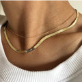 925 SILBER SNAKE CHAIN HALSKETTE (8109232193838)