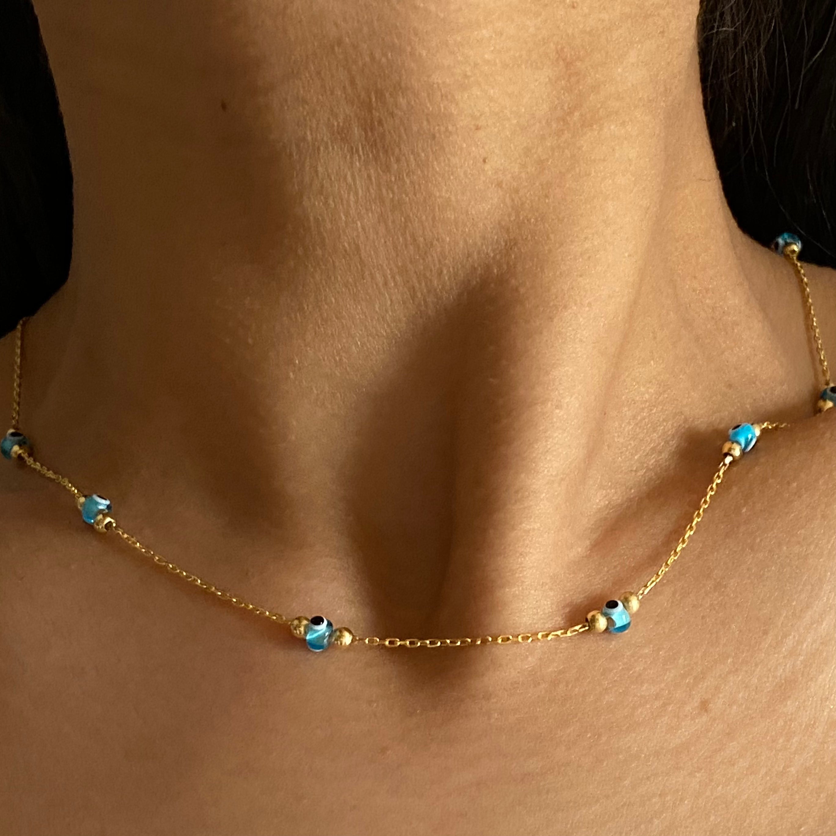 Multi Nazar Halskette (7017621028909)