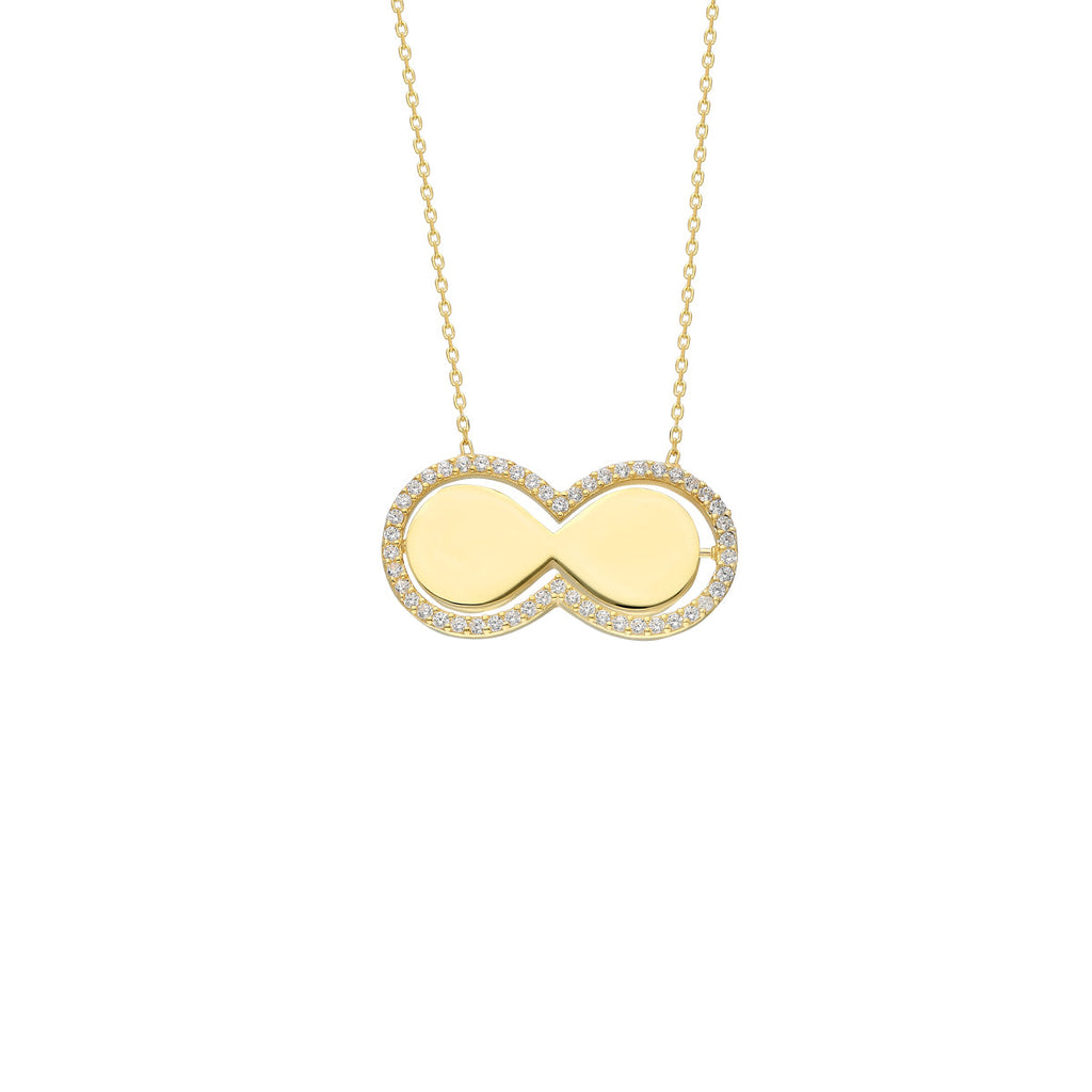 Glänzend Infinite Halskette (7152999202861)