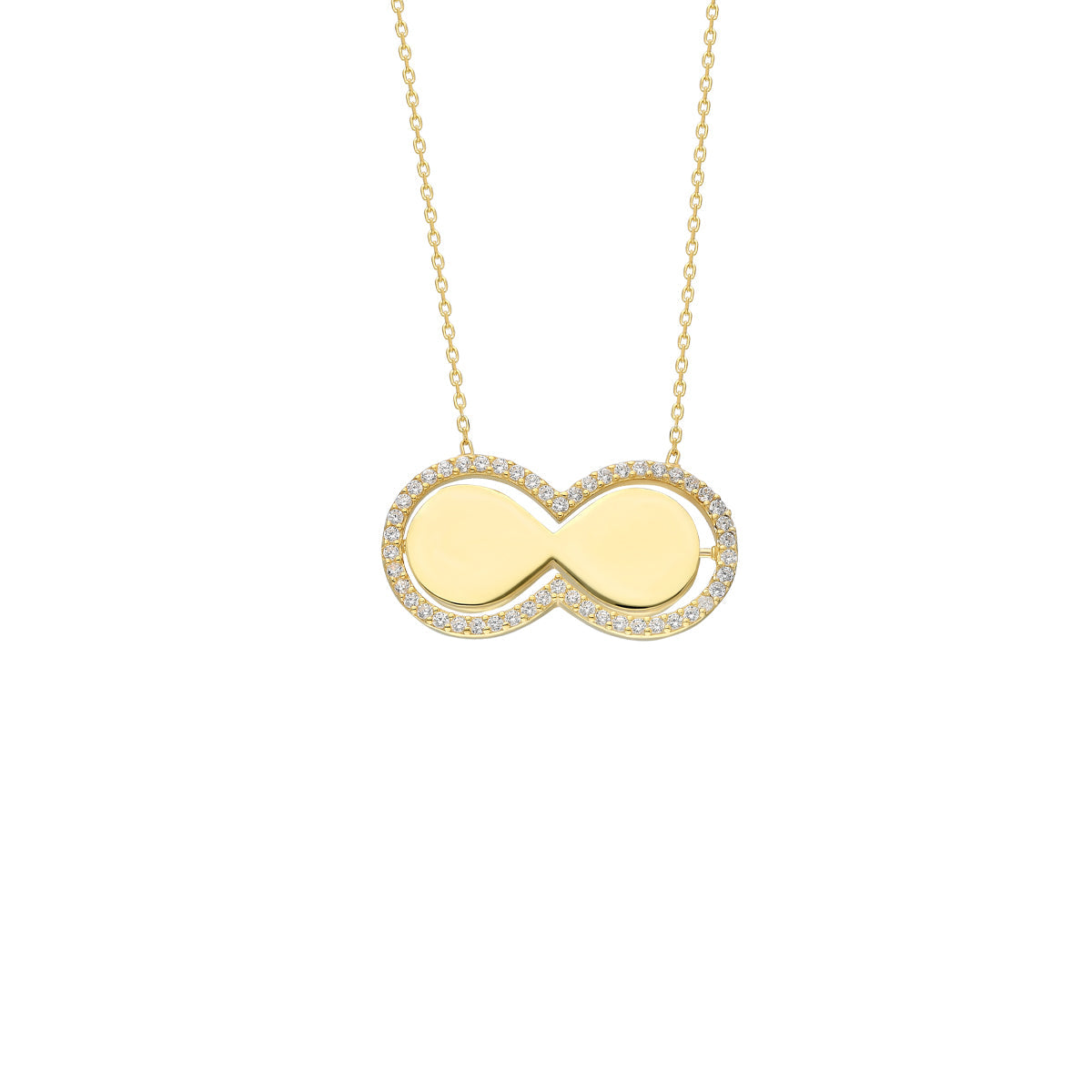 Glänzend Infinite Halskette (7152999202861)