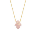 FATIMAS HAND OPAL KETTE PINK (8205452509486)