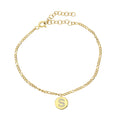 Zirkonia Plättchen Buchstaben Armkette (8022920724782)