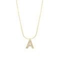 Zirkonia Letter Necklace İtali Mini (8402187288919)