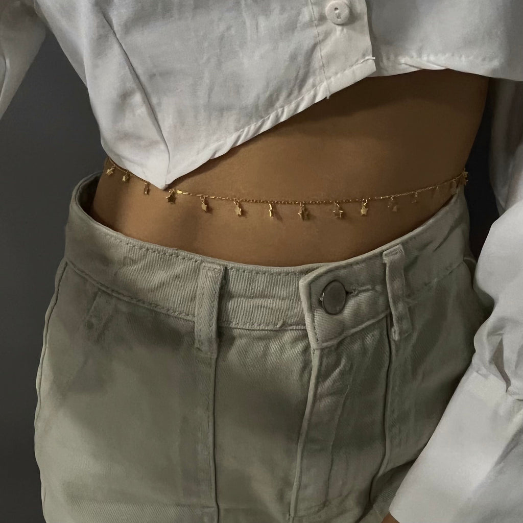 Stern coin Bauchkette (7237472616493)