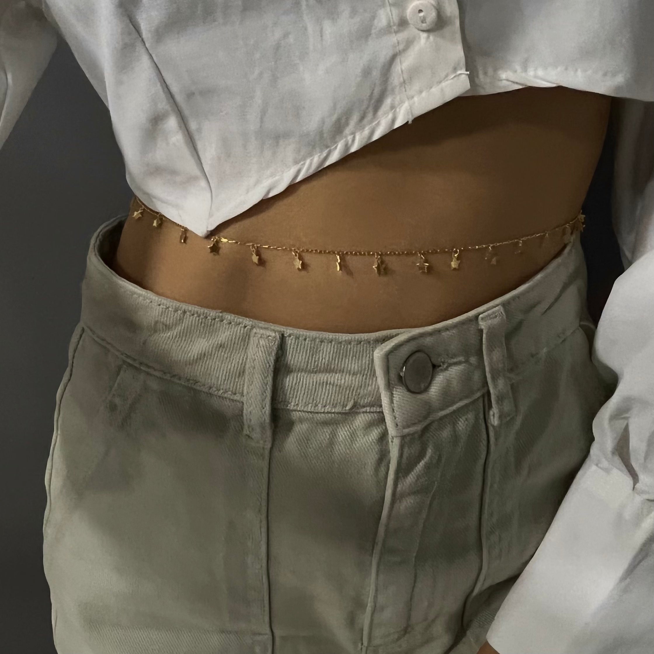 Stern coin Bauchkette (7237472616493)