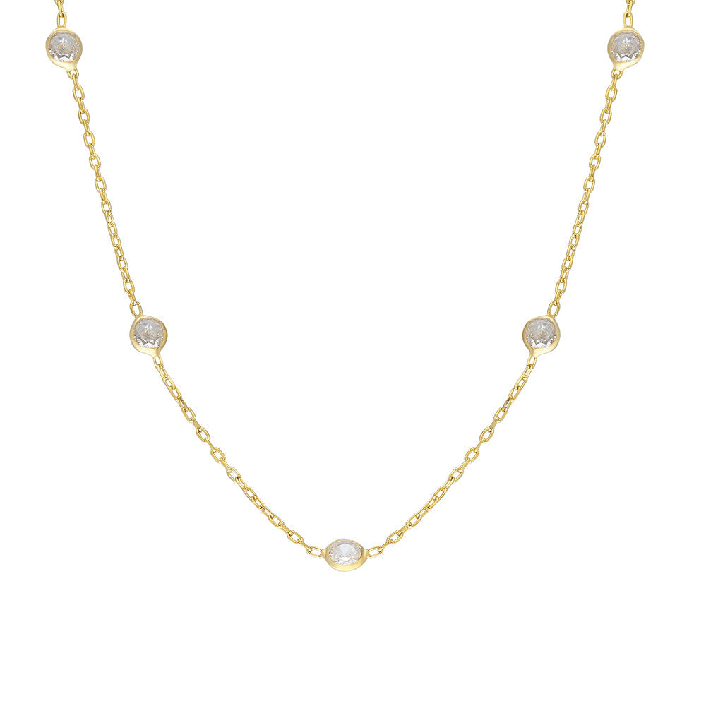 Strassstein Halskette (7027067256877)