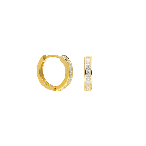 Round Zirconia Basic Ohrring (7027151339565)