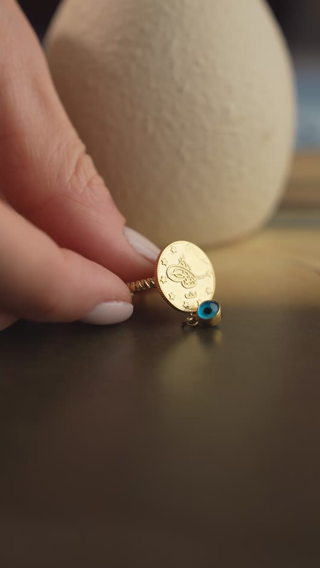 RESAT RING MED NAZAR | 925 SILVER