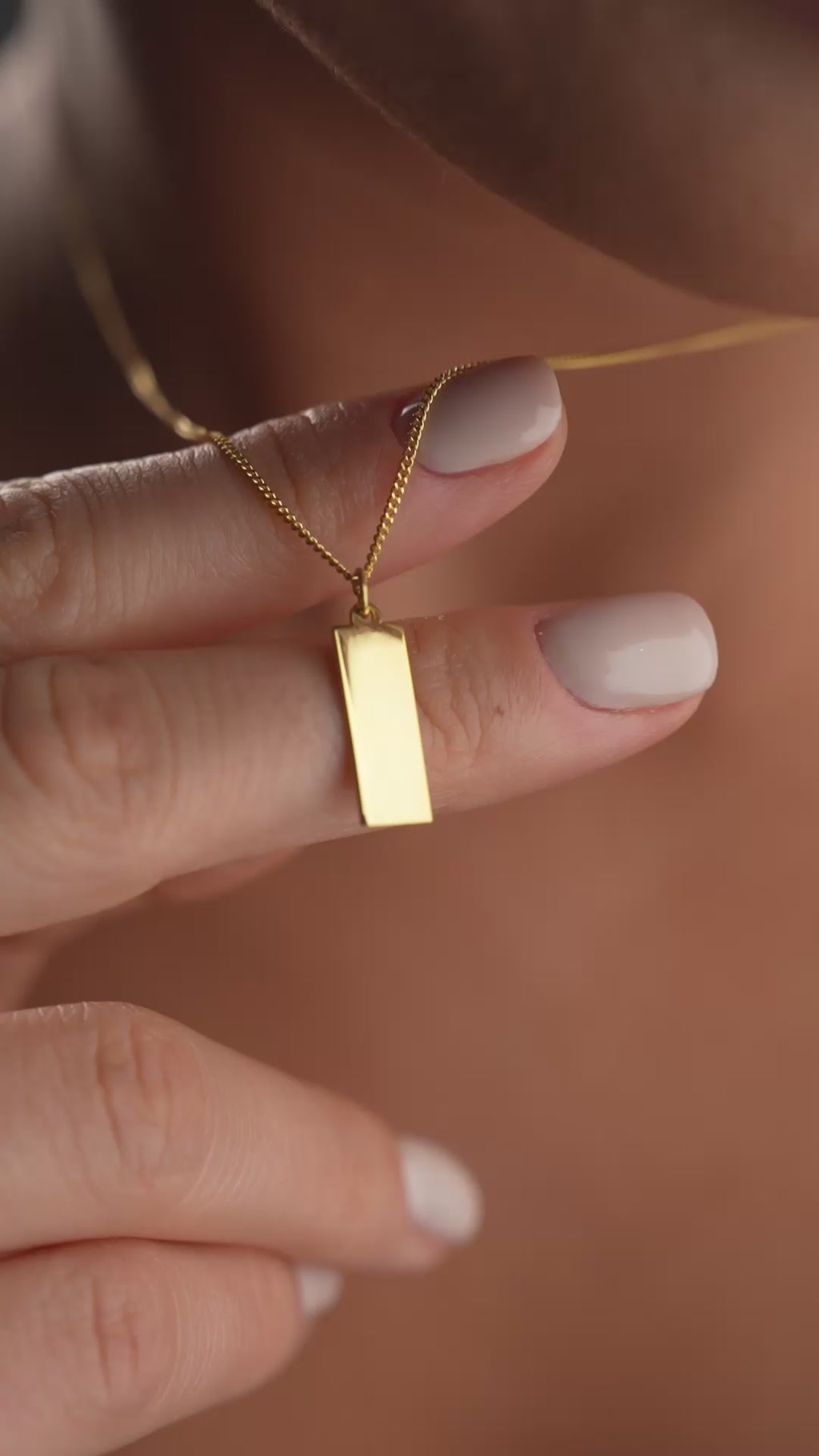 Vertikal gravyrkedja | 925 SILVER