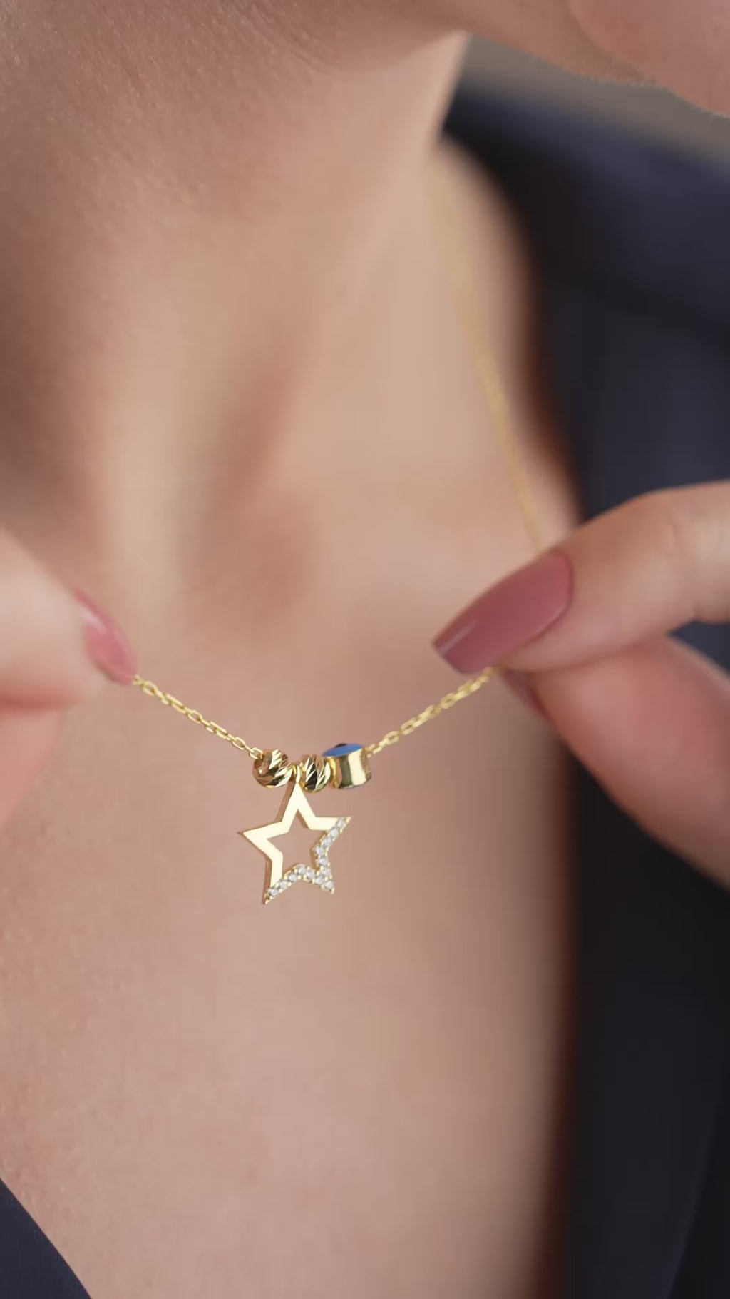 STAR NAZAR HALSBAND | 925 SILVER