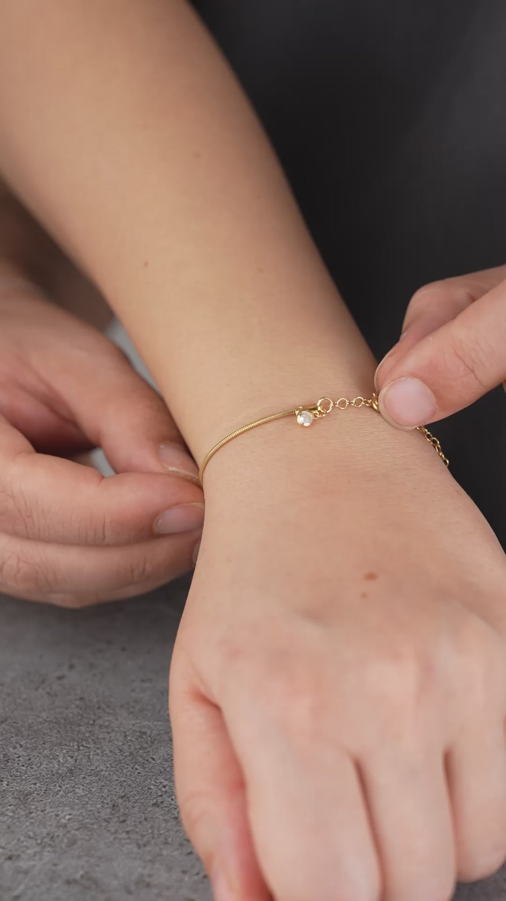 PARTNER ARMBAND MED FÖDELSESTONER | 925 SILVER