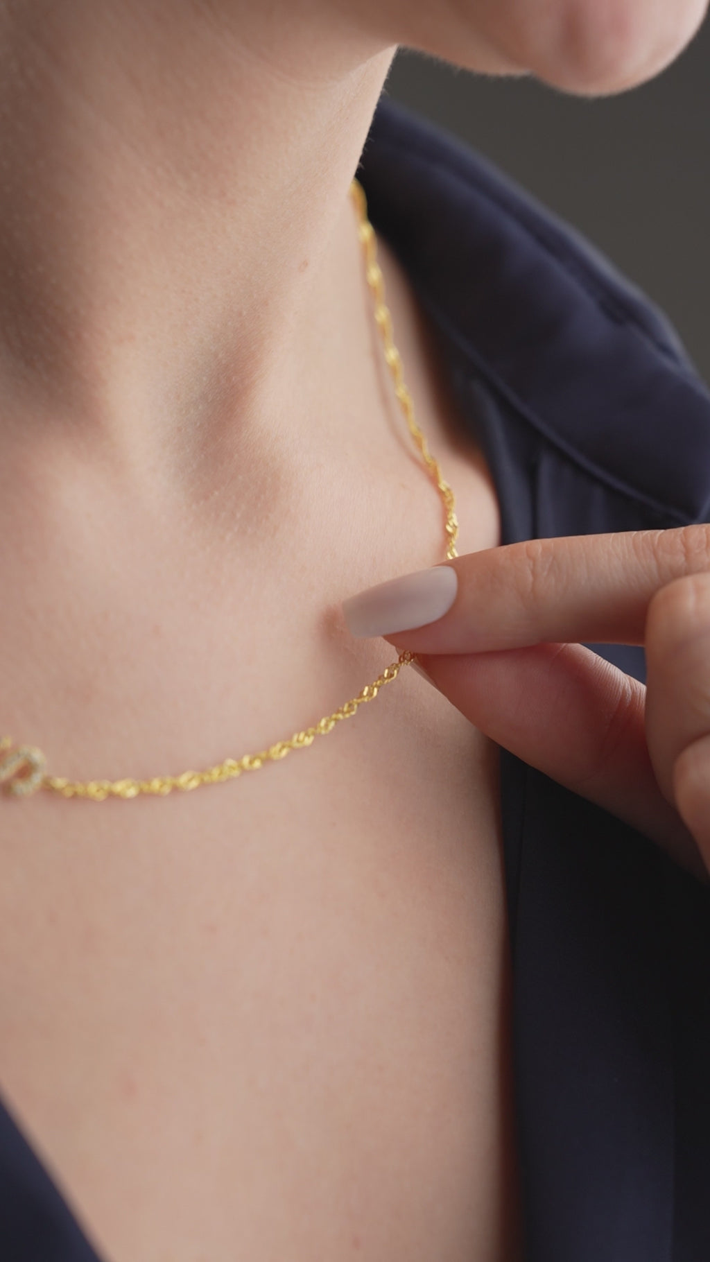 SINGAPORE ZIRKONIA BRUKSHALSBAND | 925 SILVER