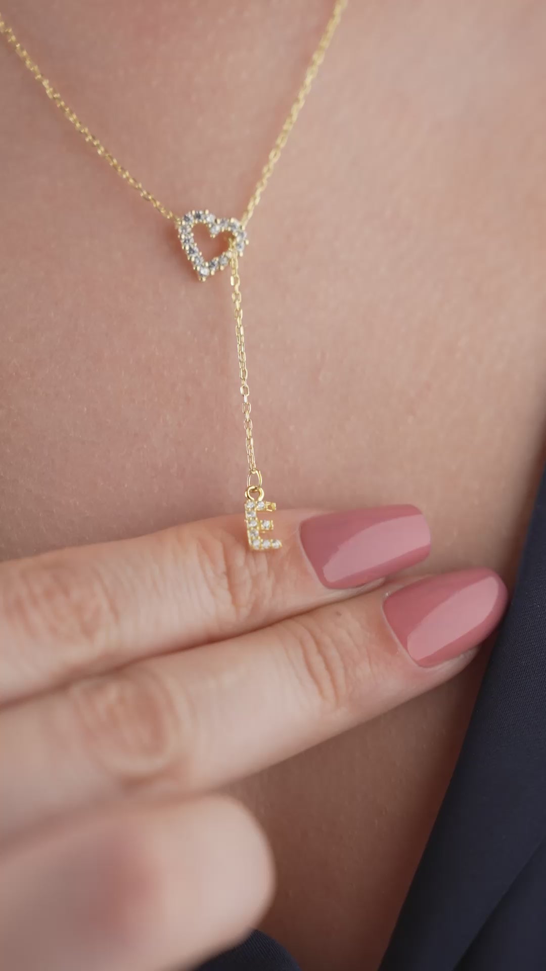 MINI HJÄRTABREV KRAGE | 925 SILVER