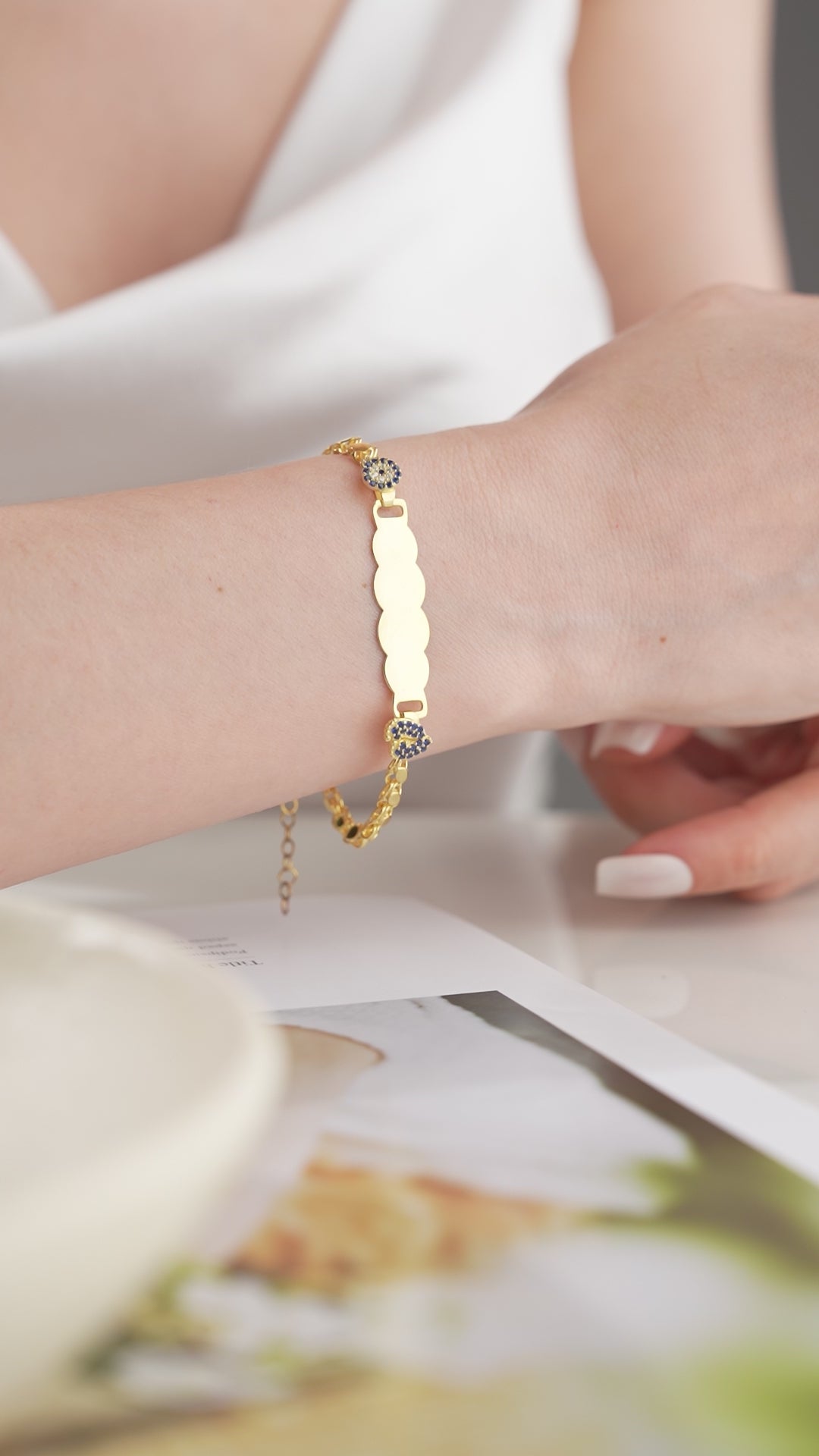 BABYFOT BABYFOOT NAZAR BARN ARMBAND | 925 SILVER