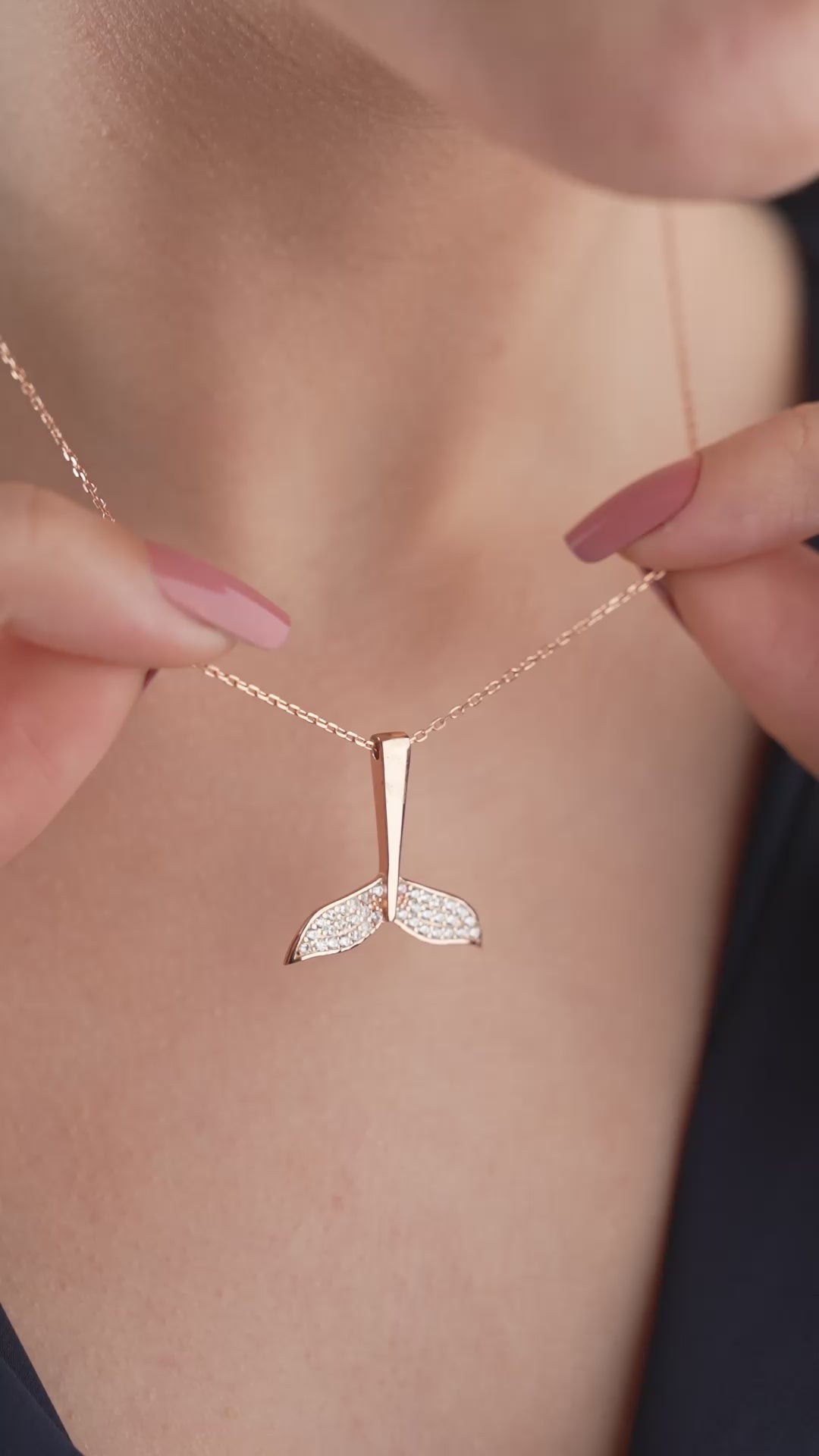 DELFINHALSBAND MED AVA | 925 SILVER