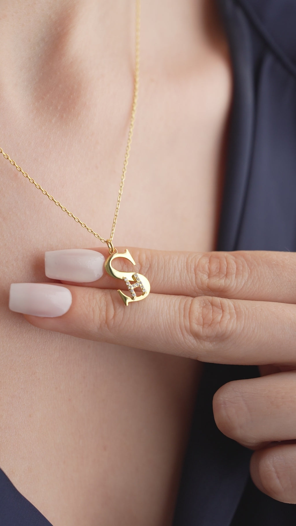 INITIALER KOMBO HALSBAND | 925 SILVER