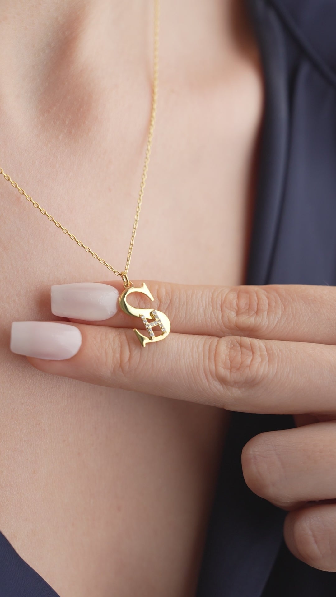 INITIALER KOMBO HALSBAND | 925 SILVER