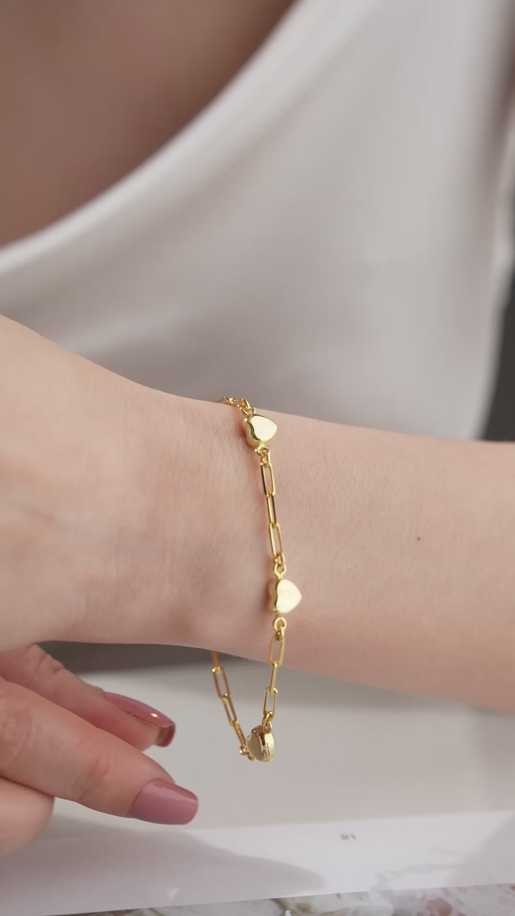 HJÄRTABOMARMBAND | 925 SILVER