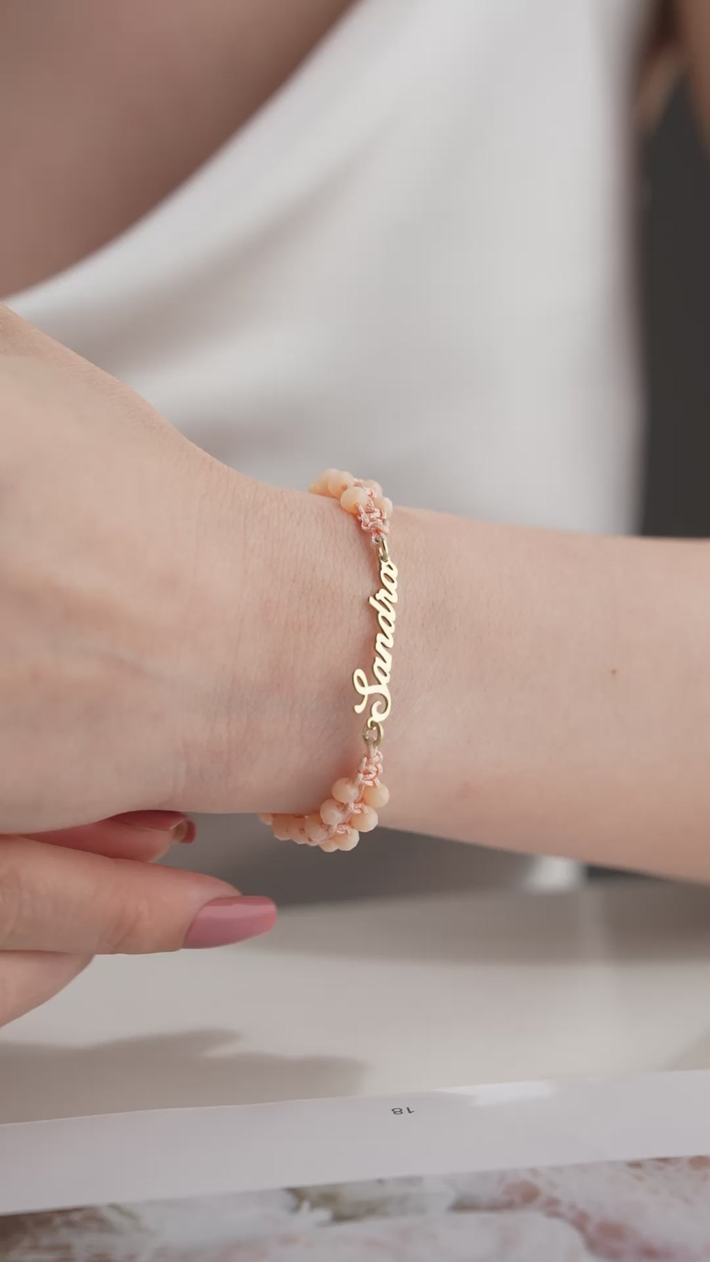 STELLA NAMNARMBAND | 925 SILVER