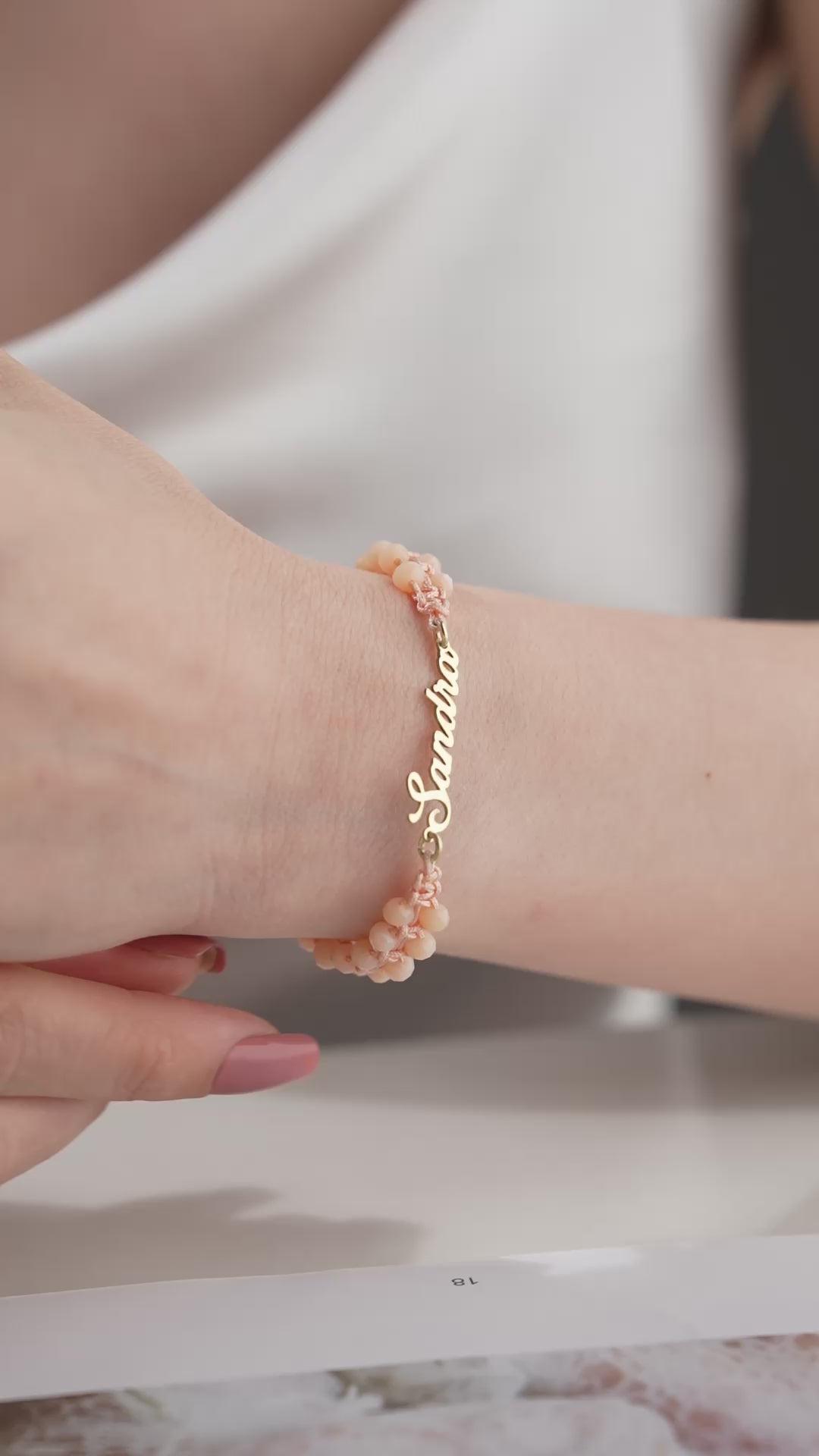 STELLA NAMNARMBAND | 925 SILVER