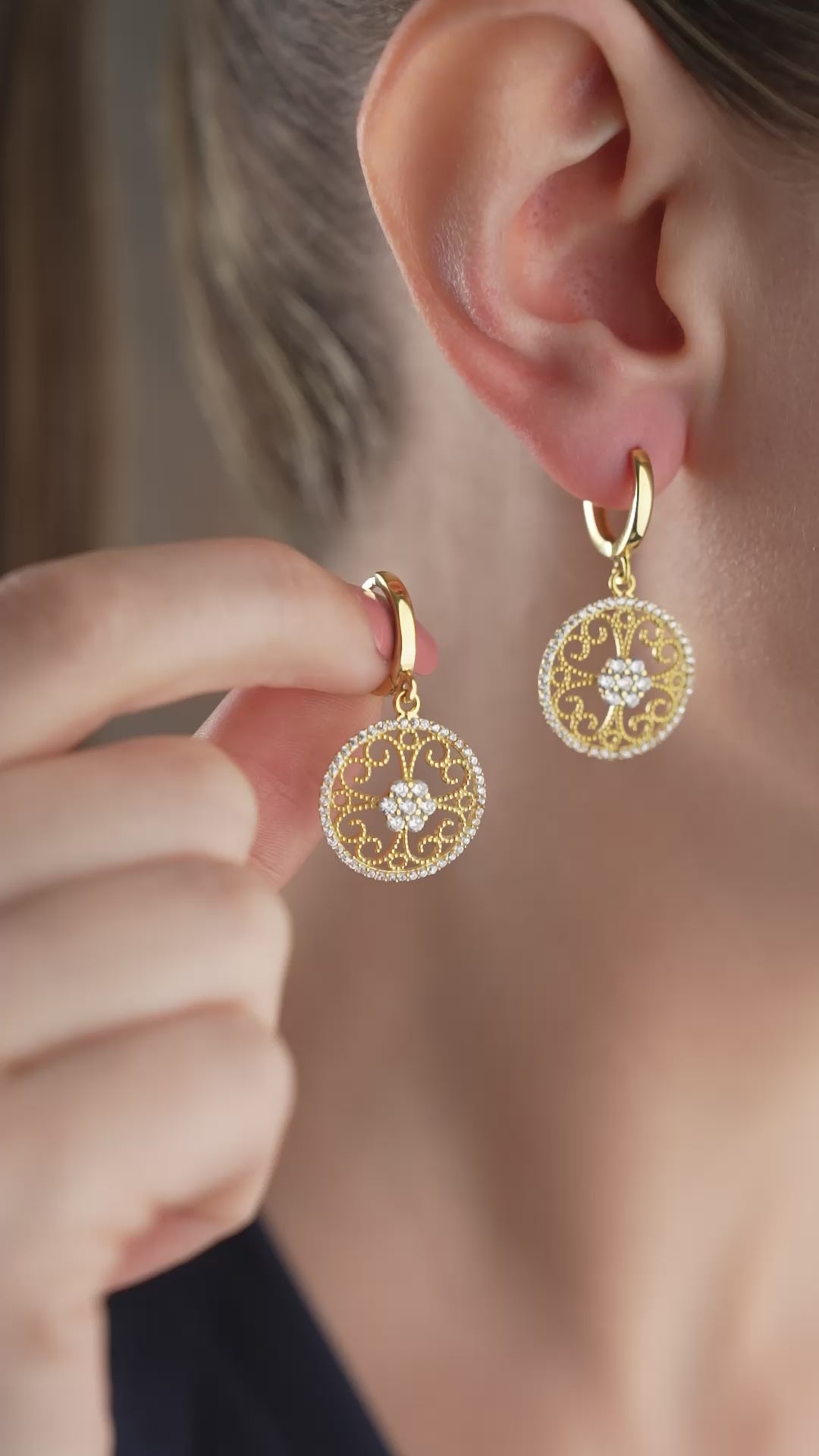 LYRA ÖRHÄNGEN | 925 SILVER