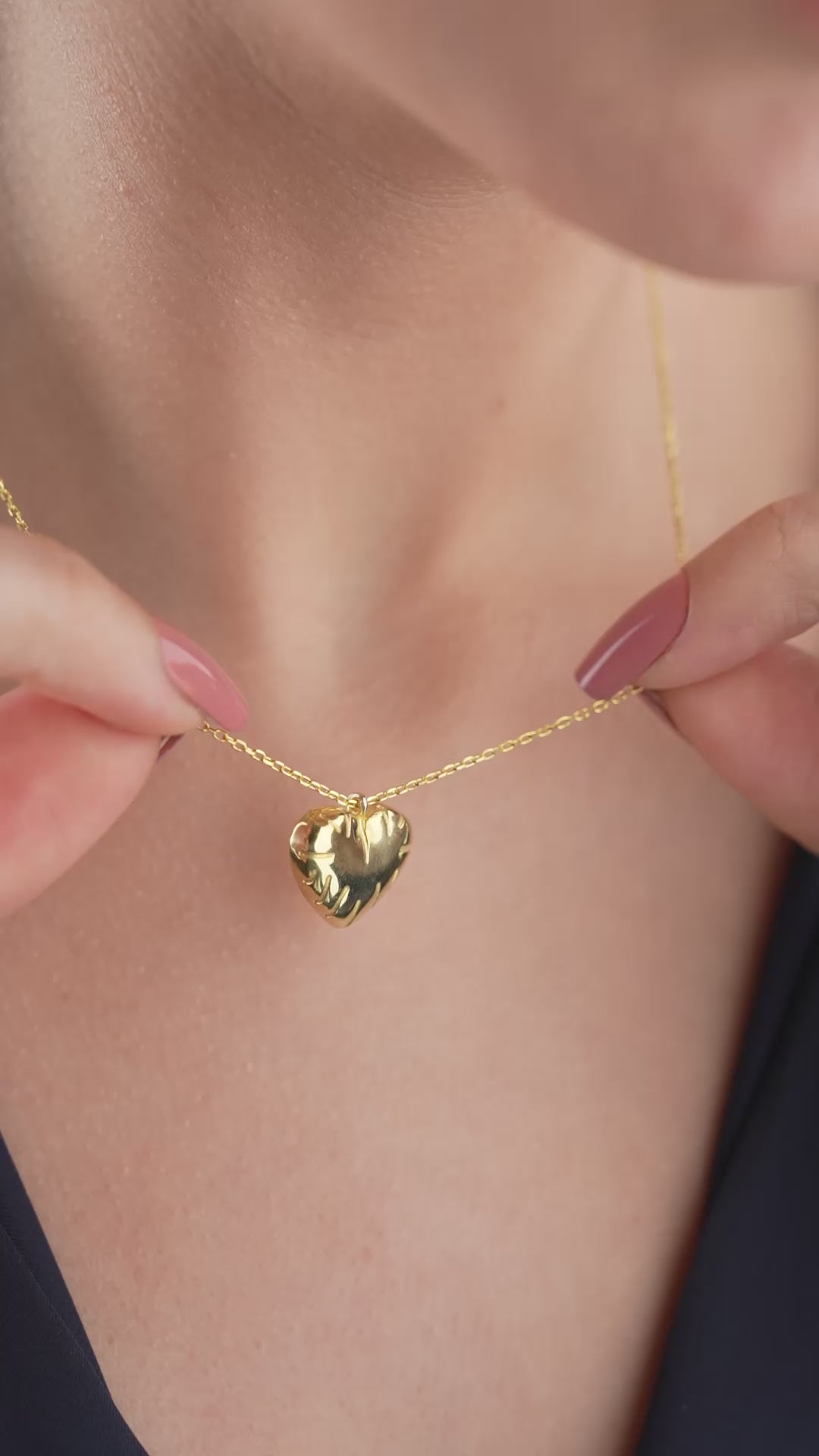 BOMB HJÄRTA KRAGE | 925 SILVER