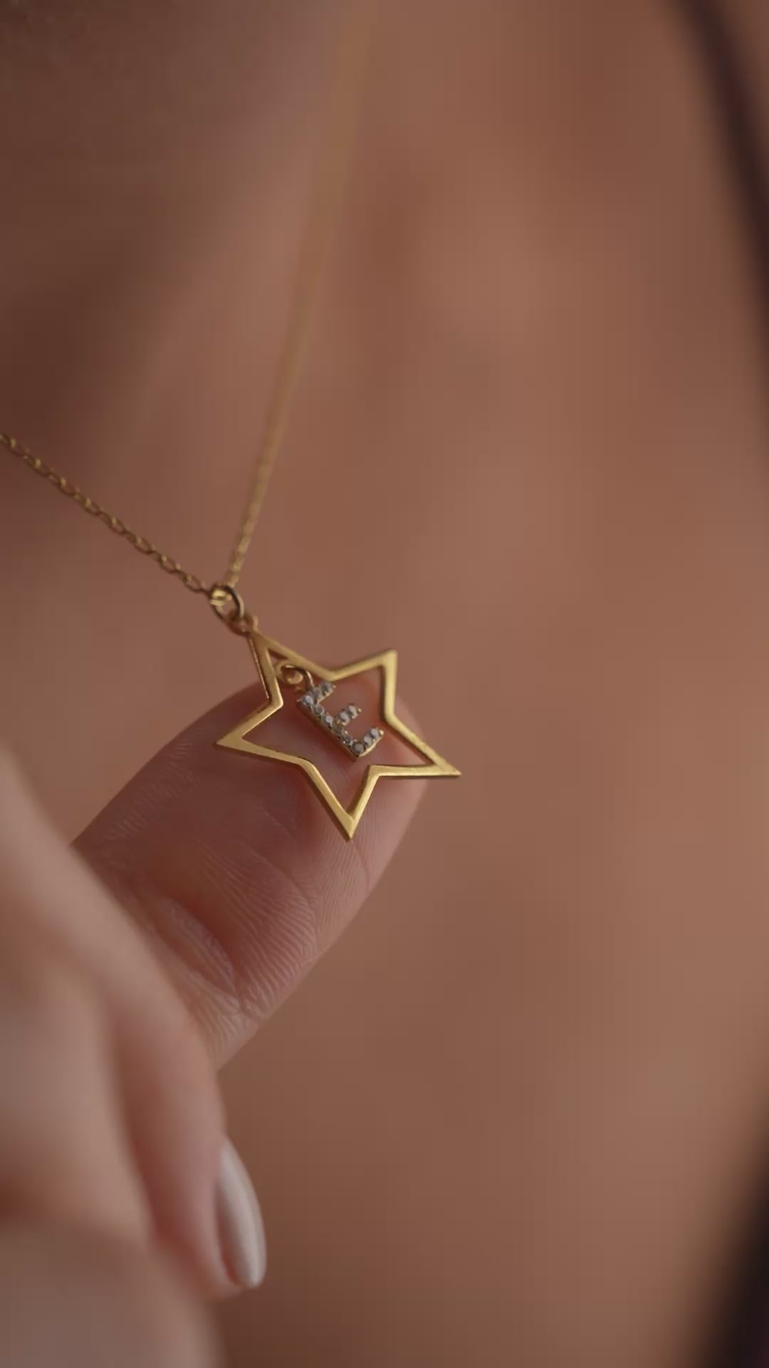 ZIRKONSTENS STJÄRNA BOKSTAVSKRABBE | 925 SILVER