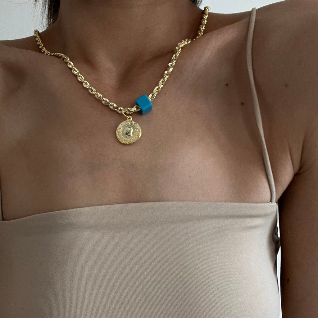 Wirbelkette Ceyrek mit Blaue Naturstein (7053511721005)