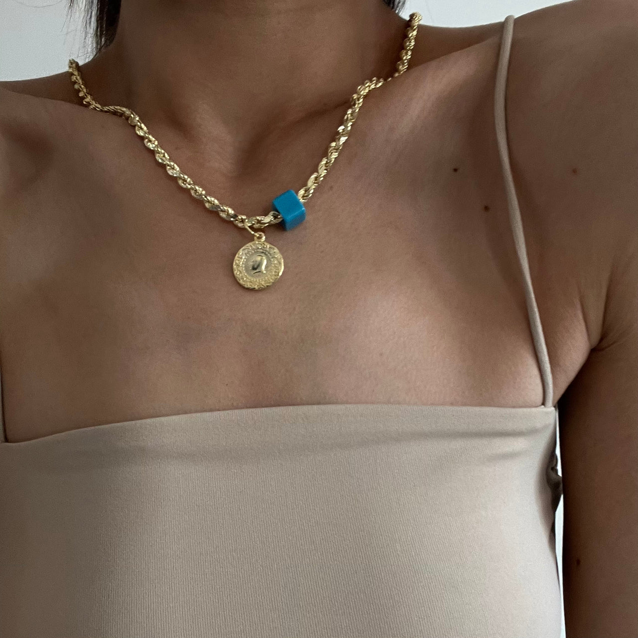 Wirbelkette Ceyrek mit Blaue Naturstein (7053511721005)