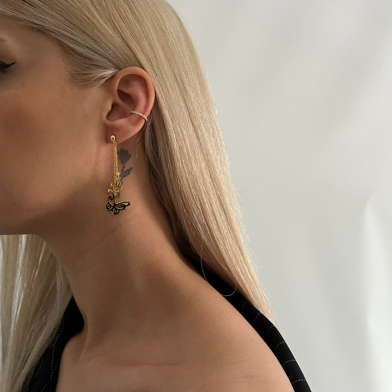 Hängende Butterfly Ohhringe (7042169864237)